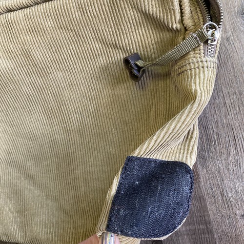 Vintage DIESEL Ersatzteile Cord Leder Denim Umhängetasche Messenger Bag - Bild 5 von 11