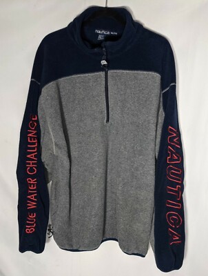 Vtg Nautica Blue Water Challenge Fleece 