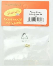 Slot it 9T Inline 5.5mm Inner Diameter Brass Pinion Gear - 2 Pack PI09