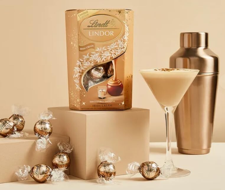 2 x Lindt Lindor Irish Cream Milk Chocolate Truffle Box Gift 200g