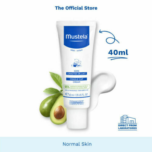 Mustela Cradle Cap Cream 40ml (exp 09/2023) - best used with Foam Shampoo