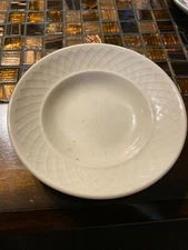 Vintage Homer Laughlin China Gothic Pattern 2 Sauce Bowls Very RARE 5" diameter