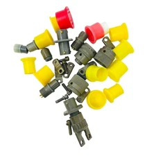 8 pcs Assorted Circular MIL Spec Connector w/ 12 pcs Caplugs ITT Cannon Bendix