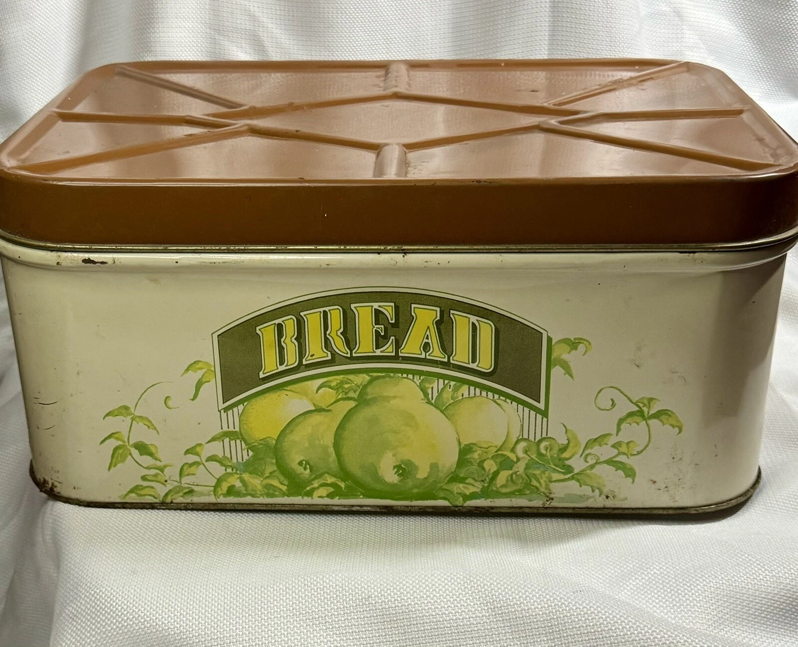 Vintage 80s Metal Bread Box Storage Country Barn Style
Opens in a new window or tab