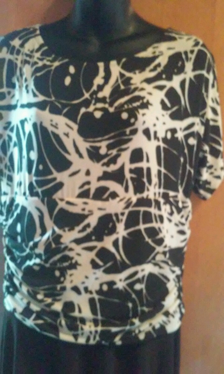 En Focus Studio Black & White Dress Size large * | eBay
