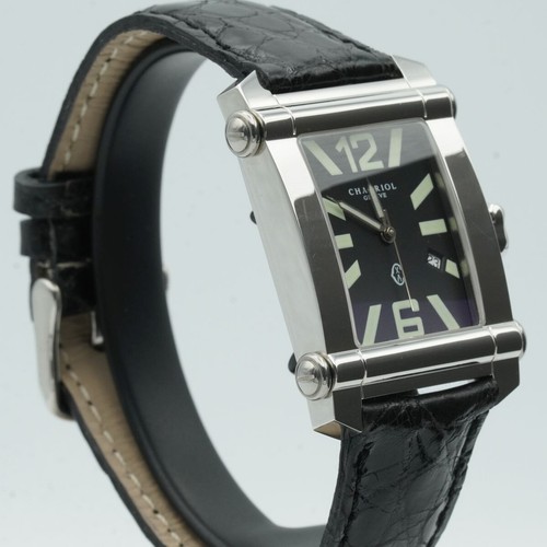 Philippe Charriol Columbus Men's Watch CCSTRX9 Quartz 1 1/4in Vintage Black - 第 3/10 張圖片
