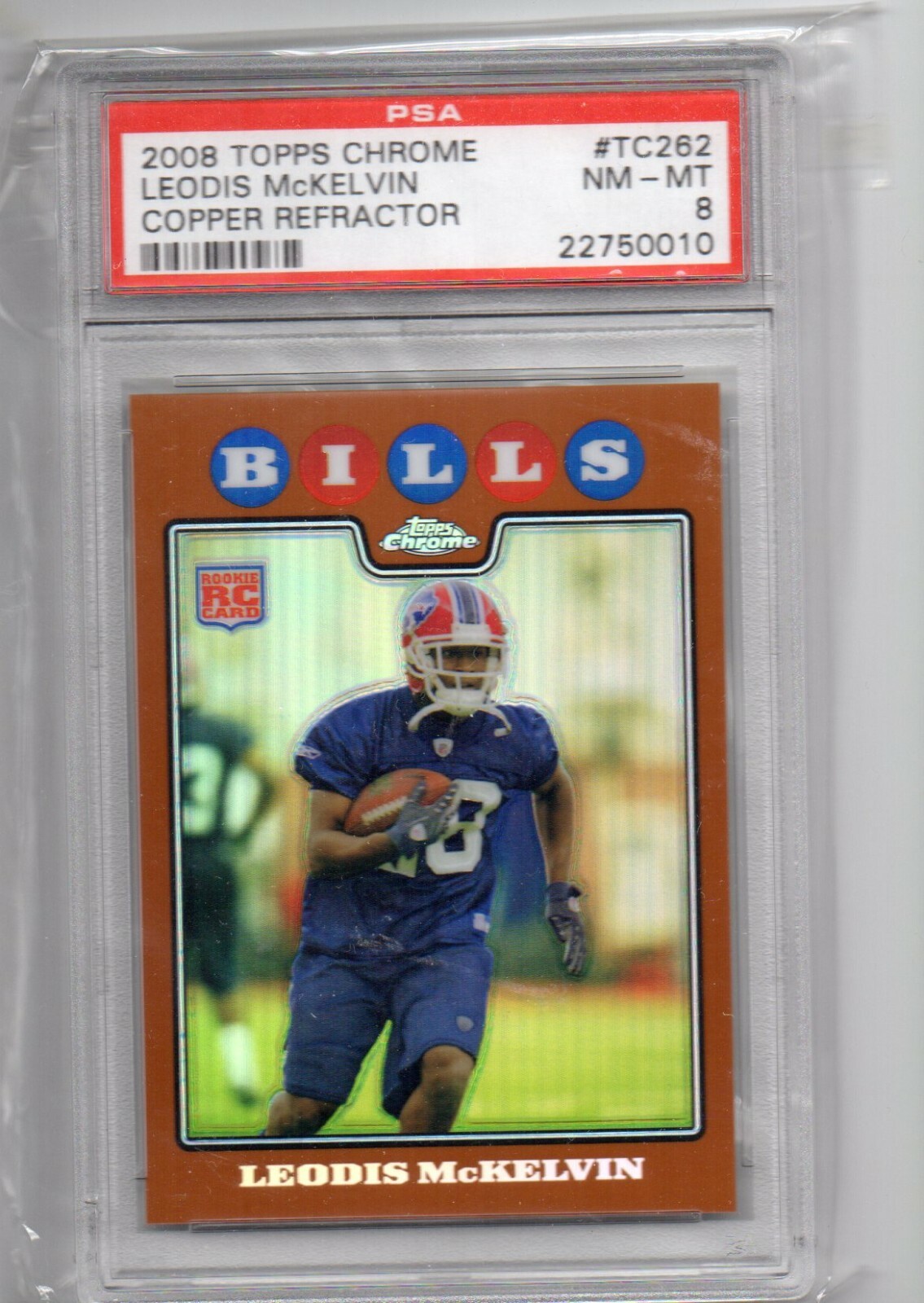 Leodis McKelvin Topps Chrome #TC262 Copper Refractor