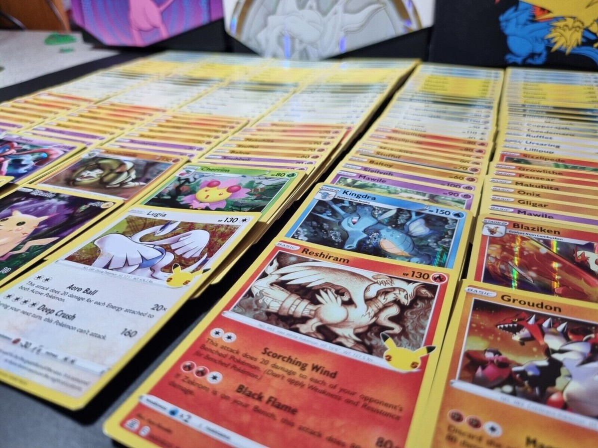 200 Pokemon Cards - 1x Ultra Rare EX + 24 Rares & Rev Holo Amazing