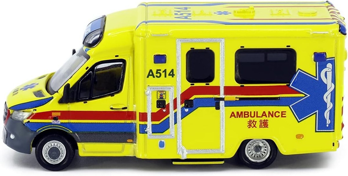 Tiny ミニカー 香港消防局災害現場救護ユニット AMBULANCE Tiny ミニカー 香港消防局災害現場救護ユニット AMBULANCE