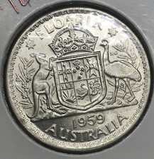 Australian 1959 FLORIN UNC