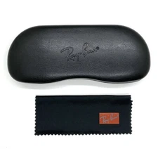 Ray Ban Universal Black Medium Hard Case for Eyeglasses & Reading Glasses Cloth