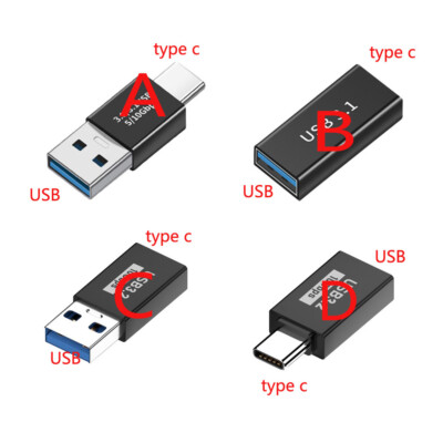 Type C To USB Male Female Data Charger OTG Converter Adapter Plug Cable Jack