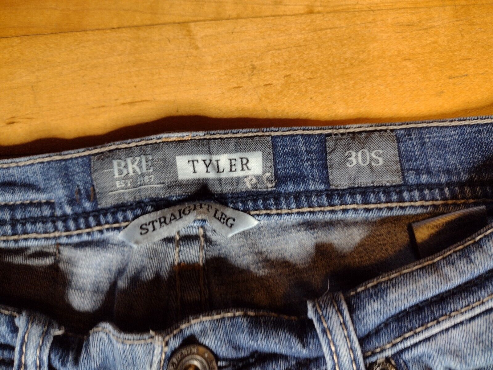 BKE Buckle TYLER Jeans Straight Men's Size 30S Me… - image 6