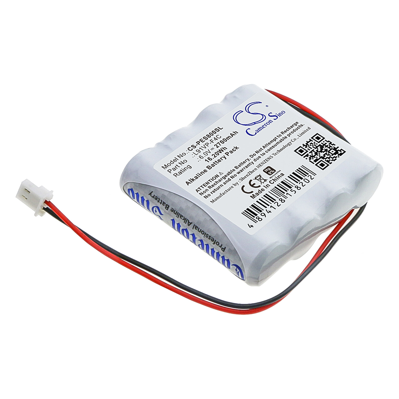 Battery for GP ES8 Hand Sanitizer Dispenser Purell GPRHORW01018 L91VP-F4C