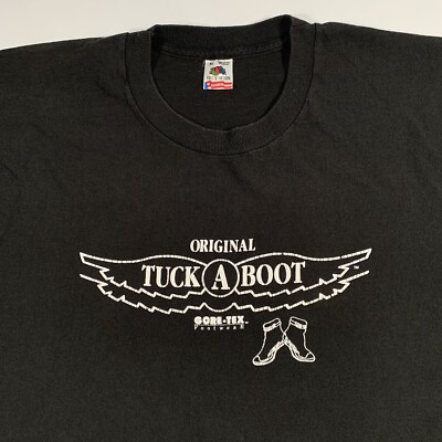 Vintage 90s Gore-Tex Tuck-A-Boot Promo T-Shirt Mens XL X-Large Single Stitch