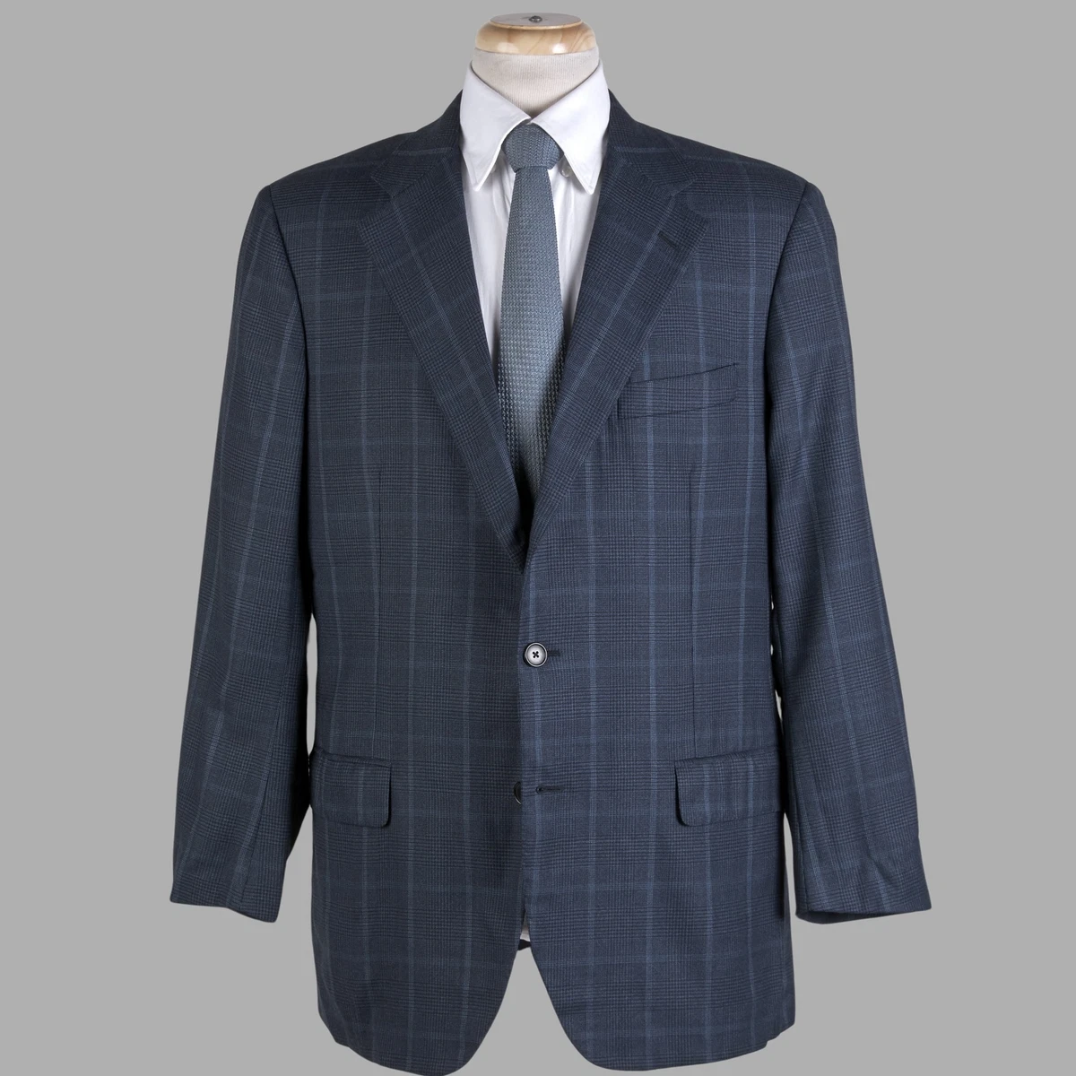 Mens glen plaid clearance blazer