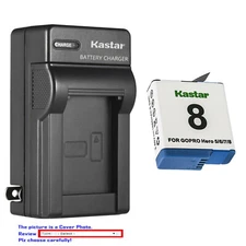 Kastar Battery AC Wall Charger for GoPro AHDBT-801 Hero 8 & GoPro HERO8 Black