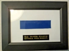 RARE AUTHENTIC PIECE OF OLD YANKEE STADIUM OUTFIELD WALL PADDING 1N A 4X6 FRAME