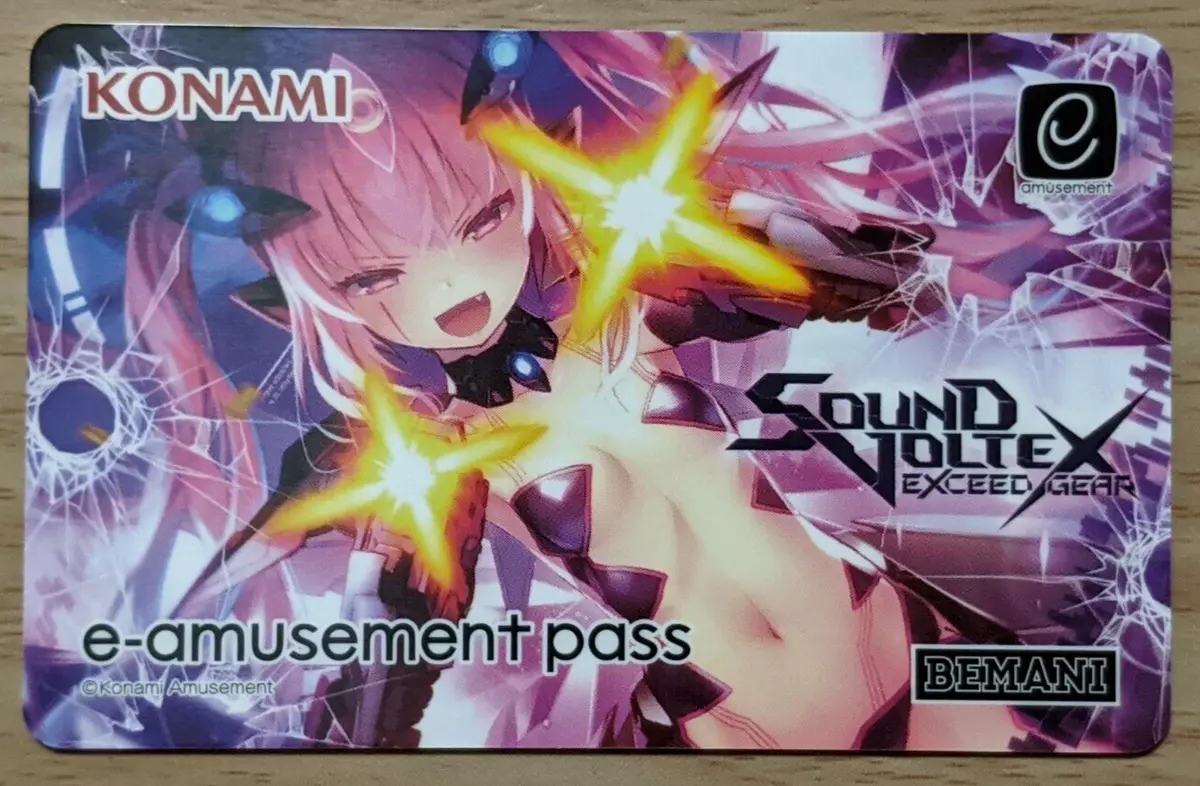 NEW Konami e-AMUSEMENT PASS Card Sound Voltex Exceed Gear arcade SDVX