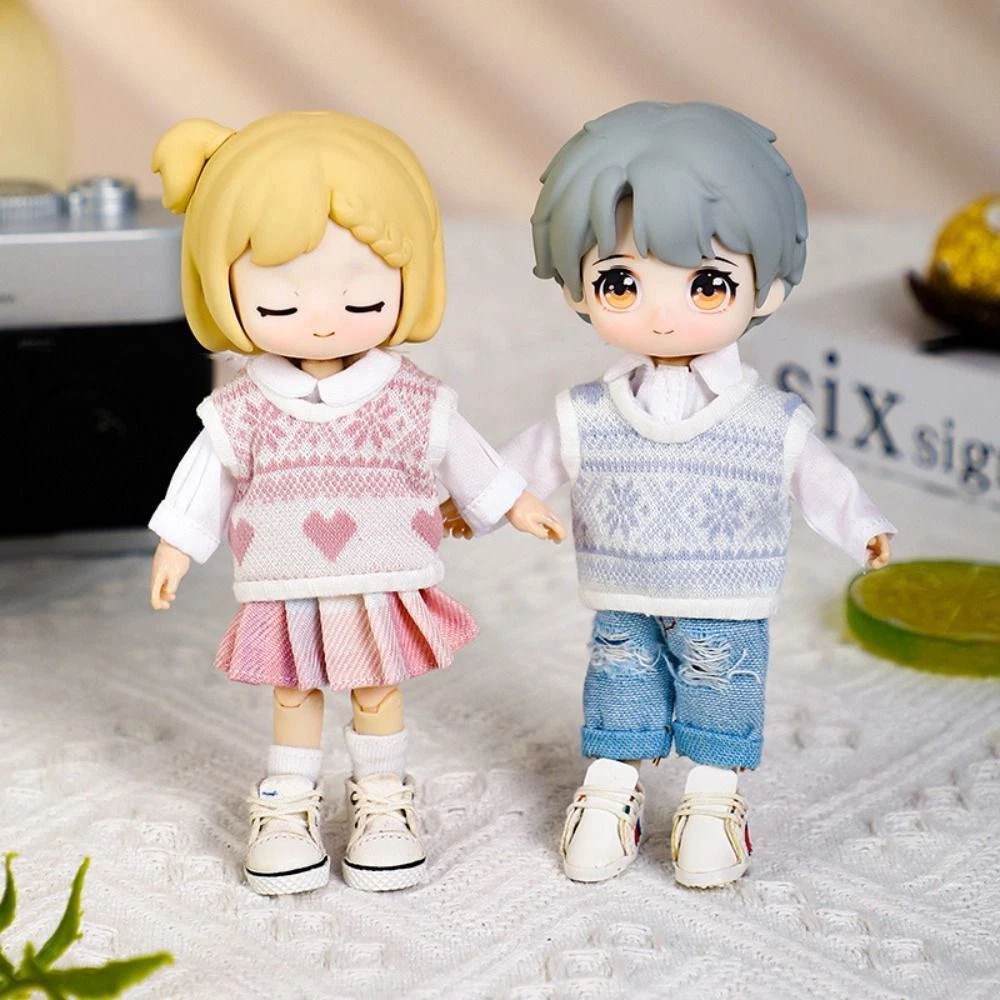 VETEMENTS 8 stili bambola cappotto lavorato a maglia fai da te inverno caldo top 1 11 1 12 OB11 bambole