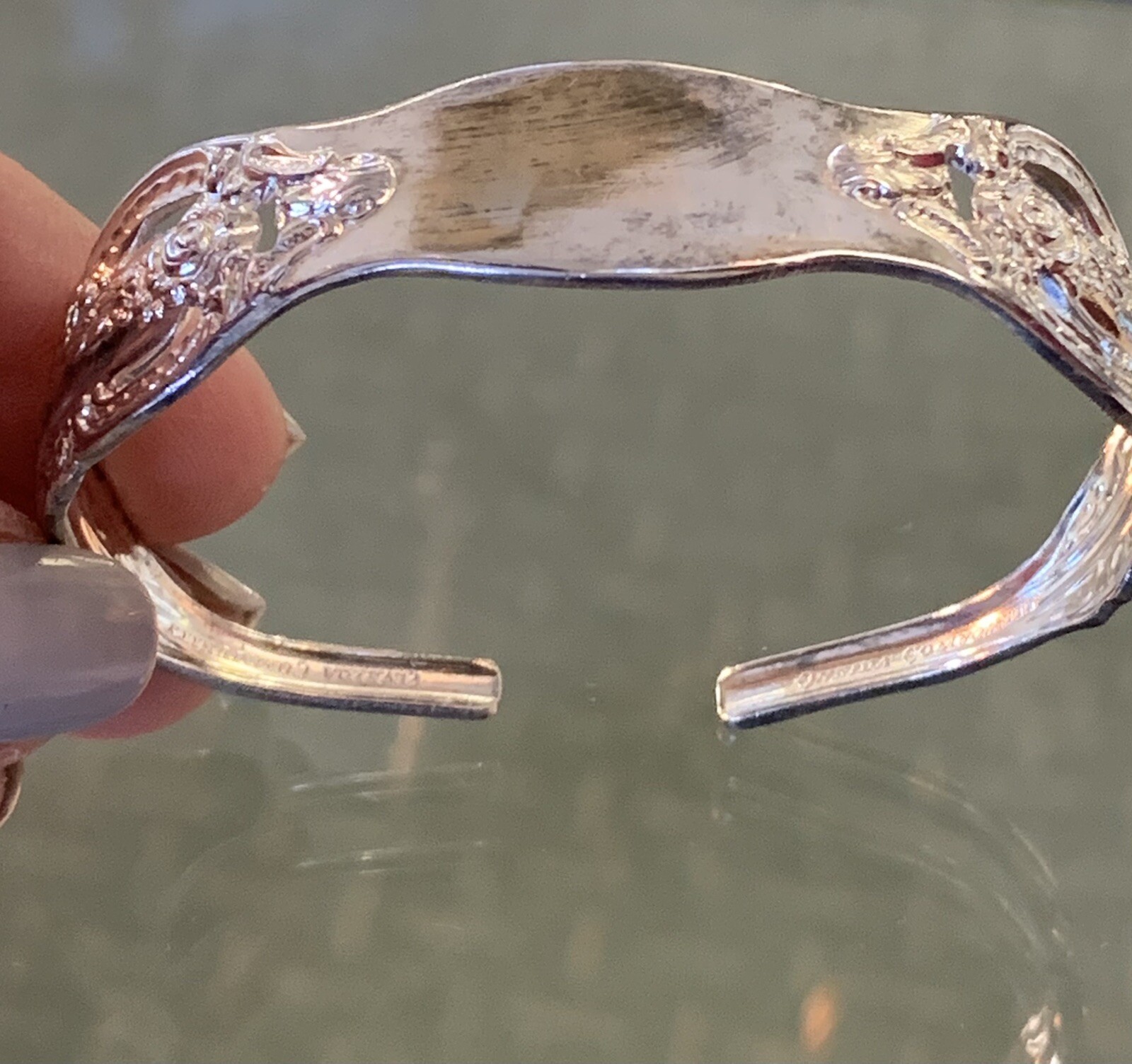 Oneida Community Cuff Bangle Bracelet - image 1