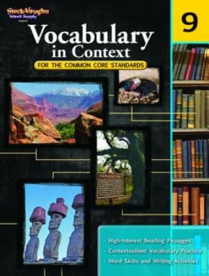 Vocabulary In Context For The Common Core Standards: Reproducible Grade 9