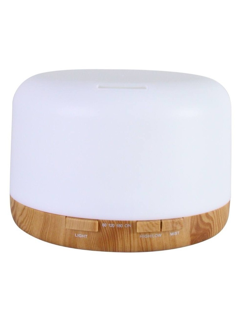 Portable Wood Brown Air Purifier and Humidifier for Home in Dark Brown