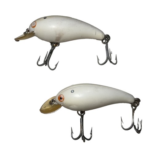 Vintage Bomber Original Wood Lure 200 Series Color 214 Black White