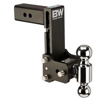 B&W Trailer Hitches Trailer Hitch Ball Mount - 2.5" Model 10 Blk T&S Dual Ball