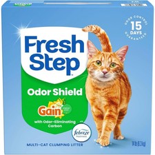 14 lb Clumping Cat Litter with Gain - Effective Odor Control Solution