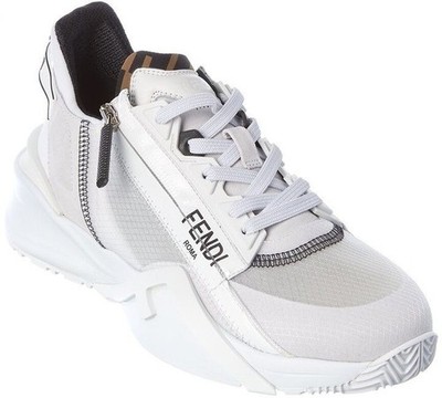 Brand New With Box Men’s FENDI Flow sneakers Size Us 9 Uk 8 White & Blk Fendi | Shoes | Fendi Flow Sneakers Great Condition Size 8  main image 4