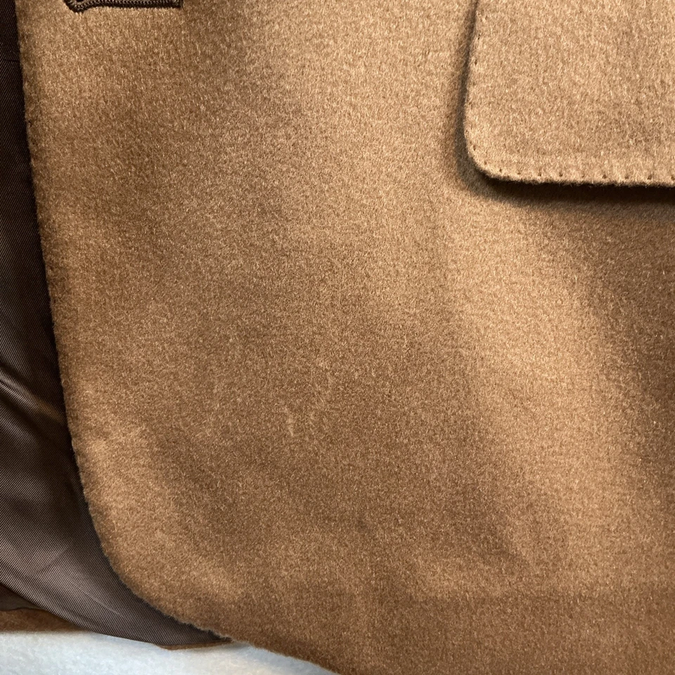 Blazer Traje Chaqueta Abrigo Hombre Ermenegildo Zegna Cachemira Pura Marrón CamSport 50R Foto 3 de 4