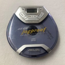 Philips 45 ESP4 Jogproof Portable CD Player AX5015/17 - TESTED  Works Blue