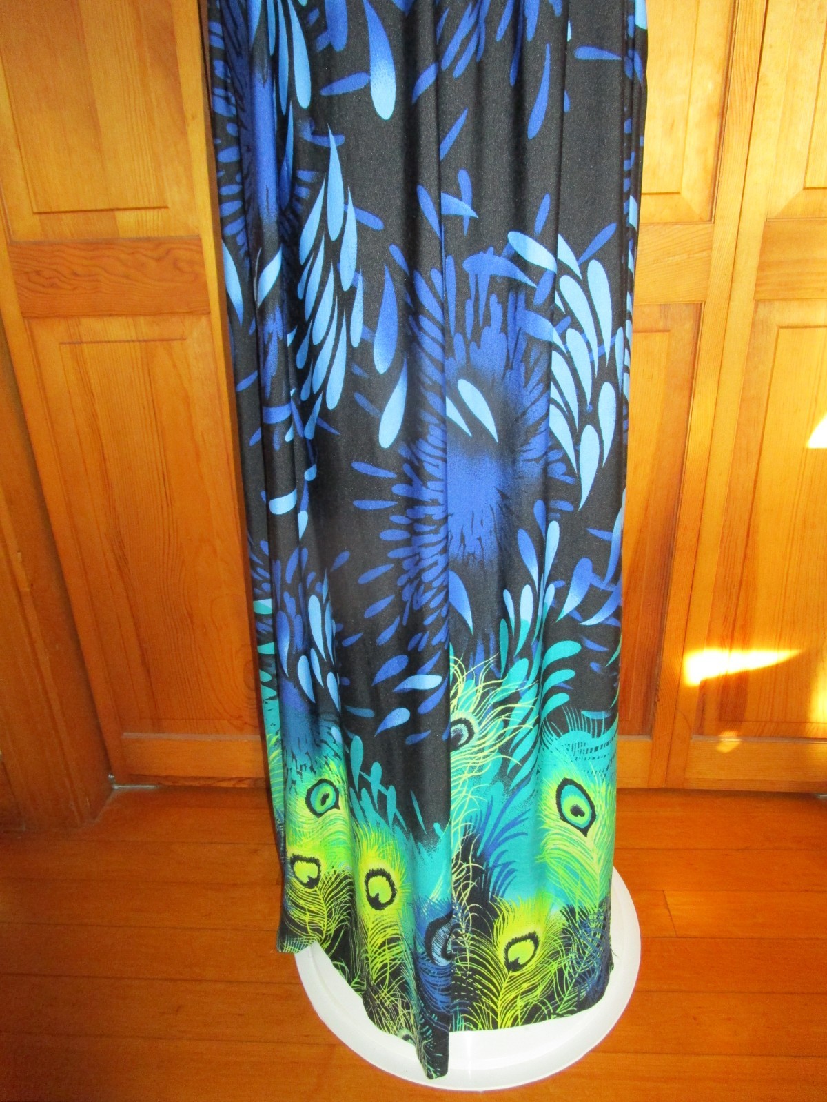 Bailey Blue Adjustable Strap Peacock Stretchy Max… - image 3