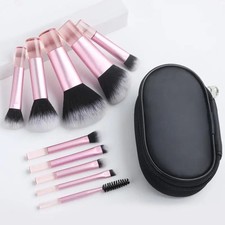 10pcs Mini Makeup Brush Set Powder Eyeshadow Foundation Blush Blender Concealer
