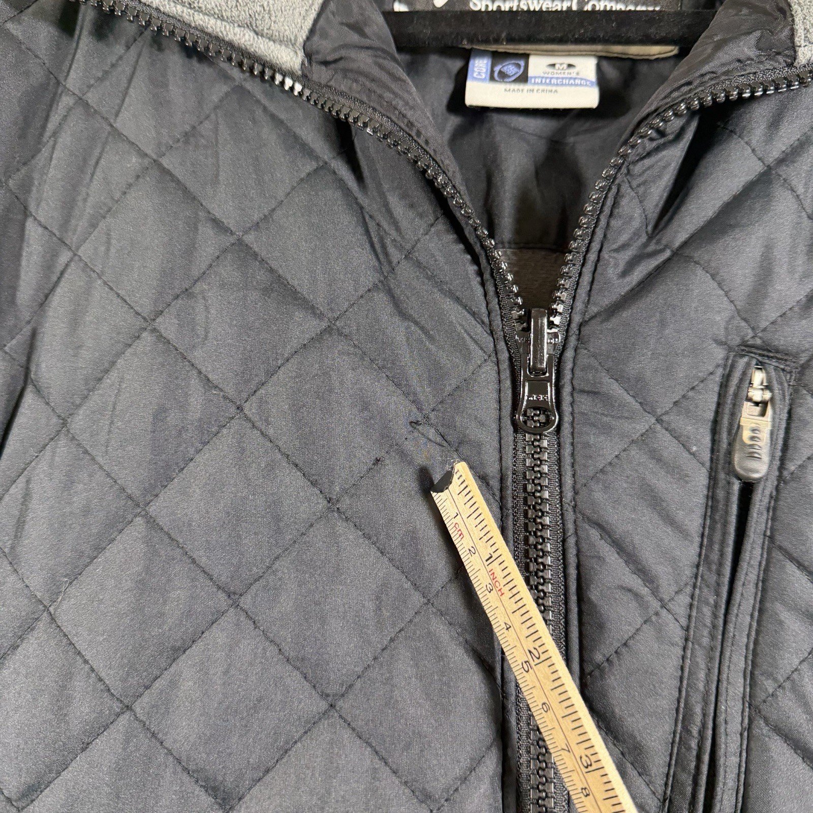 Vintage Columbia Core Interchange Jacket Womens M Black Quilted Insulated Coat thumbnail 10