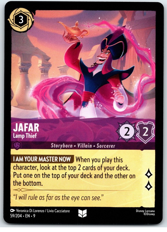 #59 Jafar - Lamp Thief - Uncommon - Amethyst 2025 Disney Lorcana Fabled
