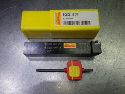 Sandvik 3/4'' x 3/4'' Steel Lathe Tool Holder 4.5'' OAL SCLCL 12 3B (LOC2359)