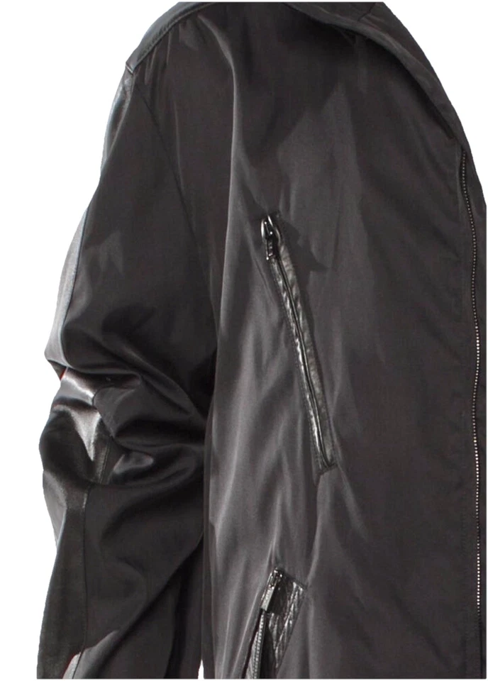 Versace Men’s Size U.S. 50 EU 60 XXL Black Nylon And Ultra Soft Faux Leather - Image 4 of 4