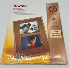 Photo Paper Kodak Gloss Photo Paper 8.5 x 11 Instant Dry - 25 Sheets NEW