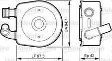 VALEO ÖLKÜHLER passend für CITROËN C3 C5 | 818888
