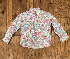Wrangler Girls' Long Sleeve Western Shirt , button up, Size Small, girls 6