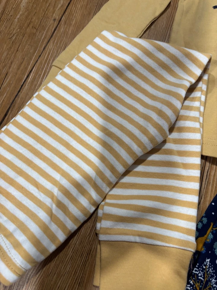 NWT Carter's Deer 3 piece Cotton Pajama Set 4T Toddler Girls PJs Woodland Theme - Image 4 of 4