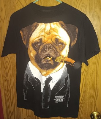 Universal Studios Men In Black Alien Attack Frank The Pug DOG T-Shirt MEDIUM
