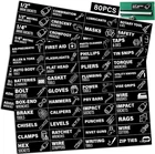 Magnetic Toolbox Labels, 80 Pcs Tool Chest Drawer Organizer with Icons, Strong M