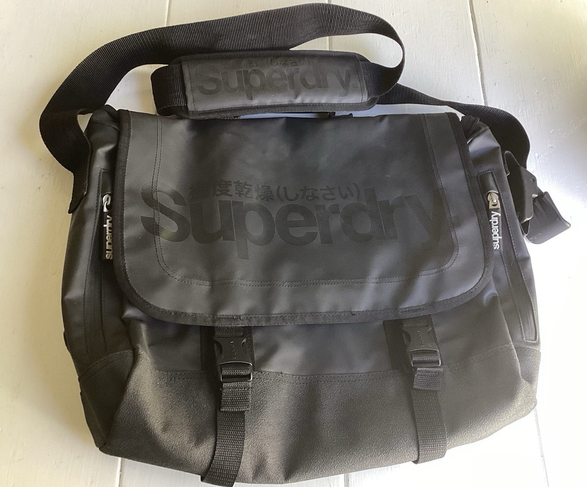 SUPERDRY Black Luggage Messenger Laptop bag Crossbody | eBay