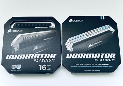 Corsair Dominator Platinum 16GB DDR3-2133 CMD16GX3M2A2133C9 W/ New Light Bar Kit