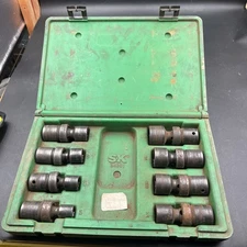 S-K Tools  1/2"  Drive SAE 8 Piece Wobble 6 Point Socket Set 1/2”-15/16” 34301