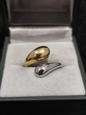 Two Tone 925 Stamped Ring Size O