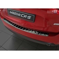 Spiegelschwarz Edelstahl Ladekantenschutz FüR Mazda CX-5 II 2017- 'Ribs'